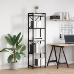vidaXL Bibliotecă sonoma gri 40 x 30 x 153 cm Lemn compozit