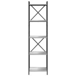 vidaXL Bibliotecă sonoma gri 40 x 30 x 153 cm Lemn compozit