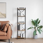 vidaXL Bibliotecă stejar artizanal 40 x 30 x 153 cm Lemn compozit