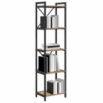 vidaXL Bibliotecă stejar artizanal 40 x 30 x 153 cm Lemn compozit
