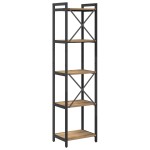 vidaXL Bibliotecă stejar artizanal 40 x 30 x 153 cm Lemn compozit