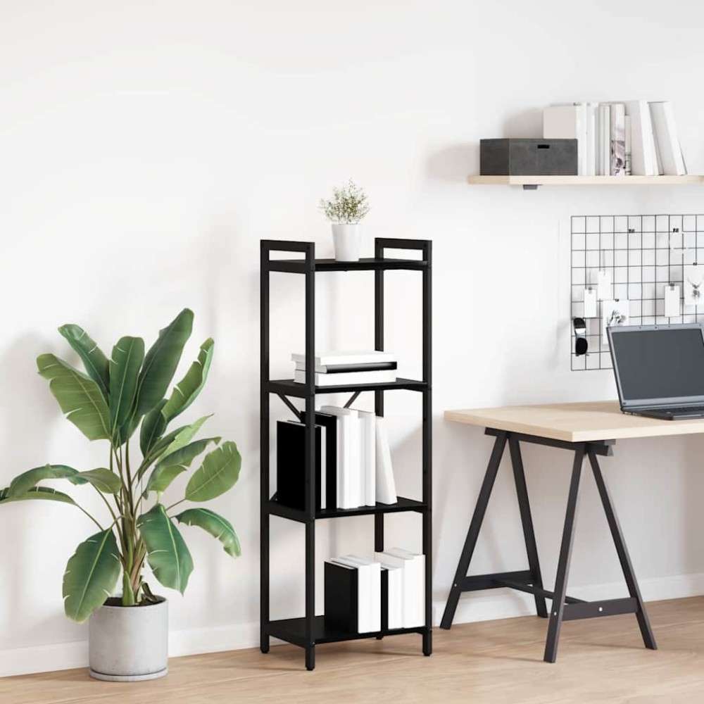 vidaXL Bibliotecă Stejar negru 40 x 30 x 118 cm Lemn compozit
