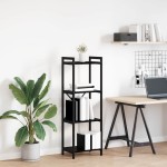 vidaXL Bibliotecă Stejar negru 40 x 30 x 118 cm Lemn compozit vidaXL Bibliotecă Stejar negru 40 x 30 x 118 cm Lemn compozit