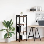 vidaXL Bibliotecă Stejar afumat 40 x 30 x 118 cm Lemn compozit