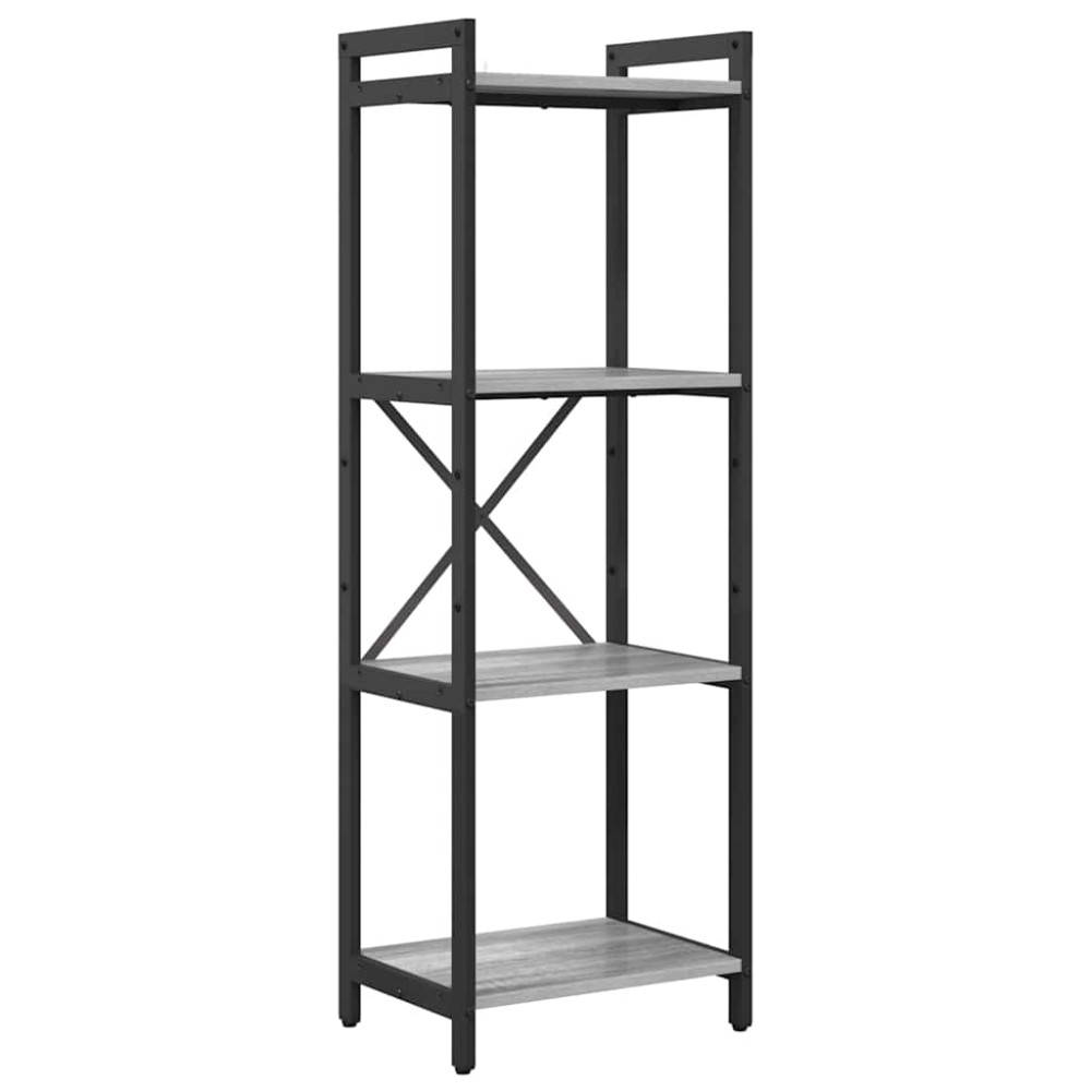 vidaXL Bibliotecă sonoma gri 40 x 30 x 118 cm Lemn compozit