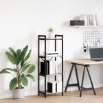 vidaXL Bibliotecă sonoma gri 40 x 30 x 118 cm Lemn compozit