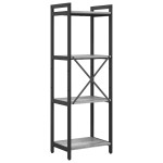 vidaXL Bibliotecă sonoma gri 40 x 30 x 118 cm Lemn compozit