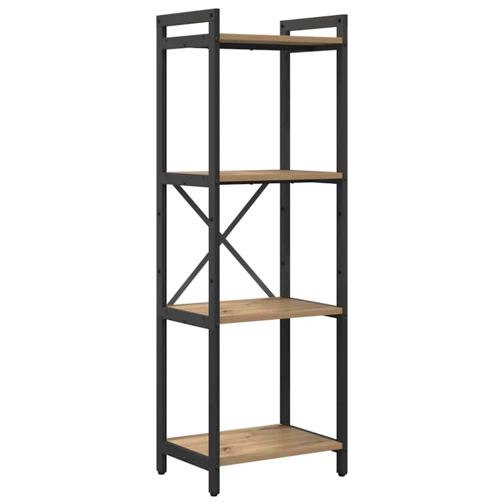 vidaXL Bibliotecă stejar artizanal 40 x 30 x 118 cm Lemn compozit