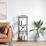 vidaXL Bibliotecă stejar artizanal 40 x 30 x 118 cm Lemn compozit