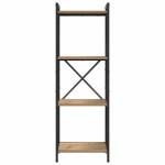vidaXL Bibliotecă stejar artizanal 40 x 30 x 118 cm Lemn compozit