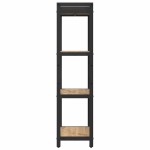 vidaXL Bibliotecă stejar artizanal 40 x 30 x 118 cm Lemn compozit