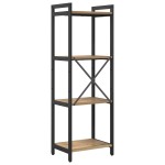 vidaXL Bibliotecă stejar artizanal 40 x 30 x 118 cm Lemn compozit
