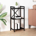 vidaXL Bibliotecă Stejar negru 40 x 30 x 83 cm Lemn compozit vidaXL Bibliotecă Stejar negru 40 x 30 x 83 cm Lemn compozit