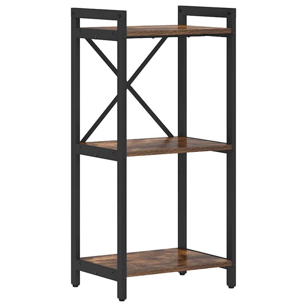 vidaXL Bibliotecă Stejar afumat 40 x 30 x 83 cm Lemn compozit