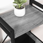vidaXL Bibliotecă sonoma gri 40 x 30 x 83 cm Lemn compozit