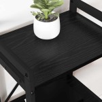 vidaXL Bibliotecă Stejar negru 40 x 30 x 48.5 cm Lemn compozit vidaXL Bibliotecă Stejar negru 40 x 30 x 48.5 cm Lemn compozit