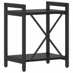 vidaXL Bibliotecă Stejar negru 40 x 30 x 48.5 cm Lemn compozit vidaXL Bibliotecă Stejar negru 40 x 30 x 48.5 cm Lemn compozit