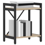 vidaXL Bibliotecă Stejar sonoma 40 x 30 x 48.5 cm Lemn compozit vidaXL Bibliotecă Stejar sonoma 40 x 30 x 48.5 cm Lemn compozit
