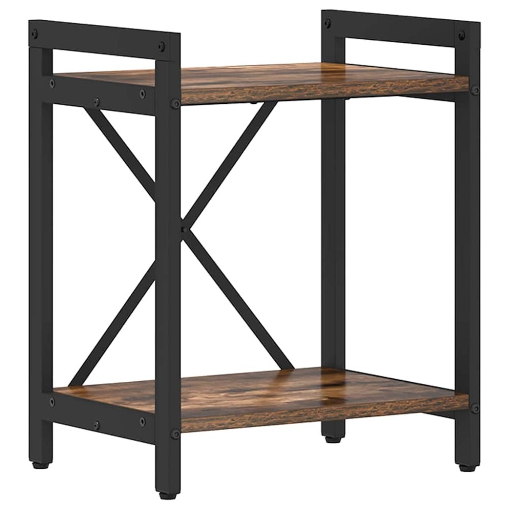 vidaXL Bibliotecă Stejar afumat 40 x 30 x 48.5 cm Lemn compozit