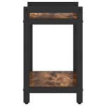 vidaXL Bibliotecă Stejar afumat 40 x 30 x 48.5 cm Lemn compozit