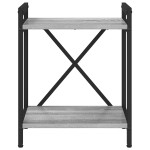 vidaXL Bibliotecă sonoma gri 40 x 30 x 48.5 cm Lemn compozit
