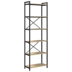 vidaXL Bibliotecă Stejar sonoma 60 x 30 x 188 cm Lemn compozit vidaXL Bibliotecă Stejar sonoma 60 x 30 x 188 cm Lemn compozit