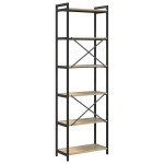 vidaXL Bibliotecă Stejar sonoma 60 x 30 x 188 cm Lemn compozit vidaXL Bibliotecă Stejar sonoma 60 x 30 x 188 cm Lemn compozit