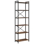 vidaXL Bibliotecă Stejar afumat 60 x 30 x 188 cm Lemn compozit