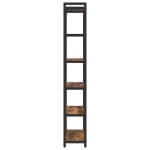 vidaXL Bibliotecă Stejar afumat 60 x 30 x 188 cm Lemn compozit