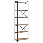 vidaXL Bibliotecă stejar artizanal 60 x 30 x 188 cm Lemn compozit
