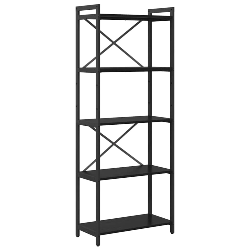 vidaXL Bibliotecă Stejar negru 60 x 30 x 153 cm Lemn compozit