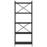 vidaXL Bibliotecă Stejar negru 60 x 30 x 153 cm Lemn compozit vidaXL Bibliotecă Stejar negru 60 x 30 x 153 cm Lemn compozit