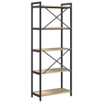 vidaXL Bibliotecă Stejar sonoma 60 x 30 x 153 cm Lemn compozit vidaXL Bibliotecă Stejar sonoma 60 x 30 x 153 cm Lemn compozit