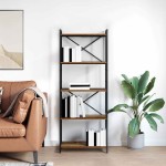 vidaXL Bibliotecă Lemn vechi 60 x 30 x 153 cm Lemn compozit