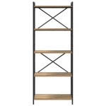 vidaXL Bibliotecă stejar artizanal 60 x 30 x 153 cm Lemn compozit