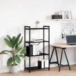 vidaXL Bibliotecă Stejar negru 60 x 30 x 118 cm Lemn compozit vidaXL Bibliotecă Stejar negru 60 x 30 x 118 cm Lemn compozit