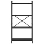 vidaXL Bibliotecă Stejar negru 60 x 30 x 118 cm Lemn compozit vidaXL Bibliotecă Stejar negru 60 x 30 x 118 cm Lemn compozit
