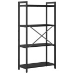 vidaXL Bibliotecă Stejar negru 60 x 30 x 118 cm Lemn compozit vidaXL Bibliotecă Stejar negru 60 x 30 x 118 cm Lemn compozit