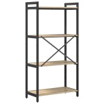 vidaXL Bibliotecă Stejar sonoma 60 x 30 x 118 cm Lemn compozit vidaXL Bibliotecă Stejar sonoma 60 x 30 x 118 cm Lemn compozit