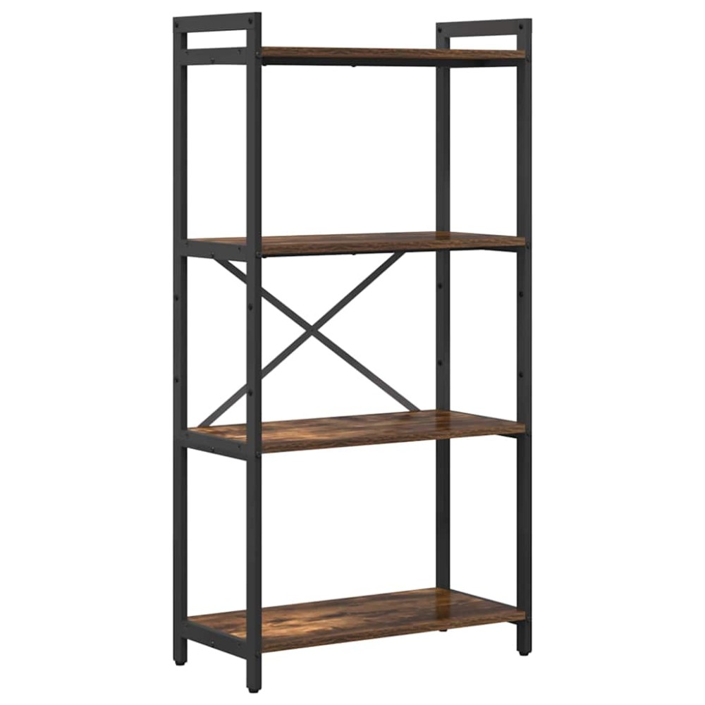 vidaXL Bibliotecă Stejar afumat 60 x 30 x 118 cm Lemn compozit