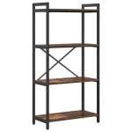 vidaXL Bibliotecă Stejar afumat 60 x 30 x 118 cm Lemn compozit