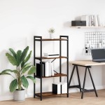 vidaXL Bibliotecă Stejar afumat 60 x 30 x 118 cm Lemn compozit
