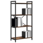 vidaXL Bibliotecă Stejar afumat 60 x 30 x 118 cm Lemn compozit