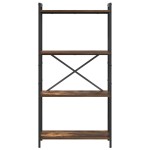 vidaXL Bibliotecă Stejar afumat 60 x 30 x 118 cm Lemn compozit
