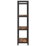 vidaXL Bibliotecă Stejar afumat 60 x 30 x 118 cm Lemn compozit