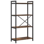 vidaXL Bibliotecă Stejar afumat 60 x 30 x 118 cm Lemn compozit