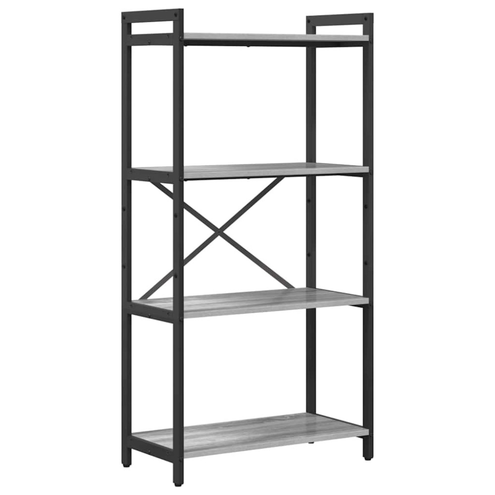 vidaXL Bibliotecă sonoma gri 60 x 30 x 118 cm Lemn compozit