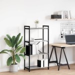 vidaXL Bibliotecă sonoma gri 60 x 30 x 118 cm Lemn compozit