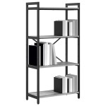 vidaXL Bibliotecă sonoma gri 60 x 30 x 118 cm Lemn compozit