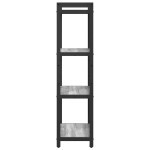 vidaXL Bibliotecă sonoma gri 60 x 30 x 118 cm Lemn compozit